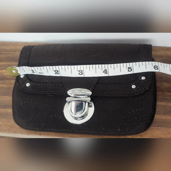 Vera Bradley Espresso Brown Flap ID Holder Wallet Keychain NWOT - Picture 12 of 13